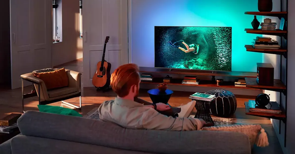 tv 4k philips ambilight promo fnac